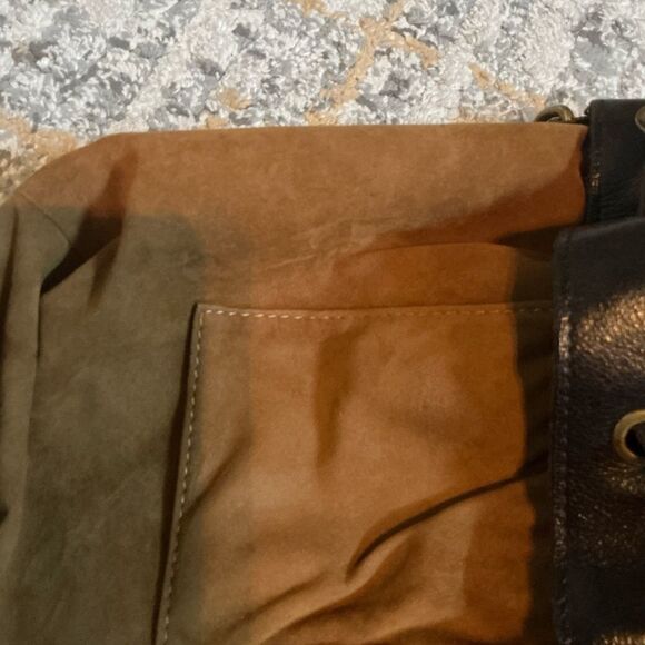 PATRICIA NASH MARTINA DISTRESSED BUCKET BAG! DARK BROWN, EUC! - Picture 10 of 13